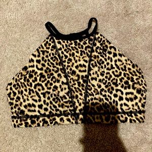 Savage barbell high neck sports bra